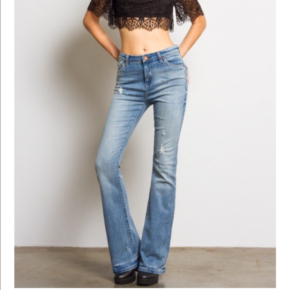 Blank NYC high waisted flare jeans